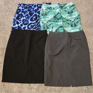 Calvin Klein Women's Pencil Skirt Set - Black, Gray, Blue, Green